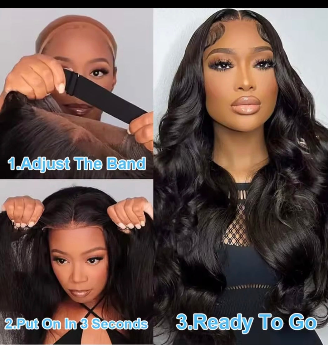 30 34 Inch Glueless Body Wave 5x5 Lace Closure Wig Human Hair 13x4 Lace Frontal Wig Transparent Brazilian Remy For Women No Glue