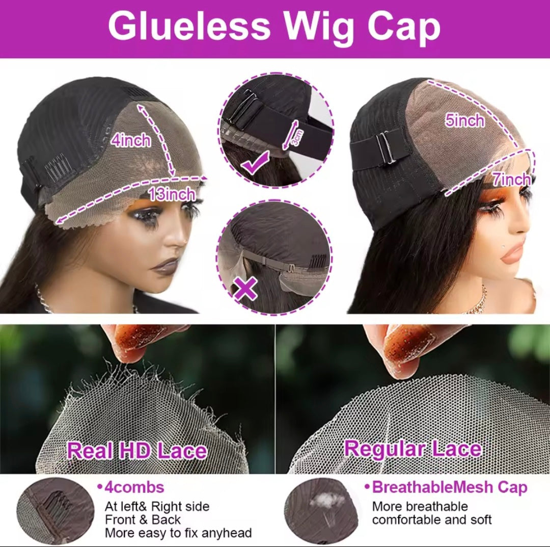 Deep Wave Bob 13x4 Glueless Wig Human Hair Ready To Wear Curly Wigs 250 Density Wear Go 7x5 Closure Pre Cut Lace Wigs Preplucked