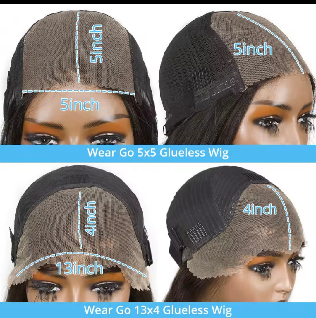 30 34 Inch Glueless Body Wave 5x5 Lace Closure Wig Human Hair 13x4 Lace Frontal Wig Transparent Brazilian Remy For Women No Glue