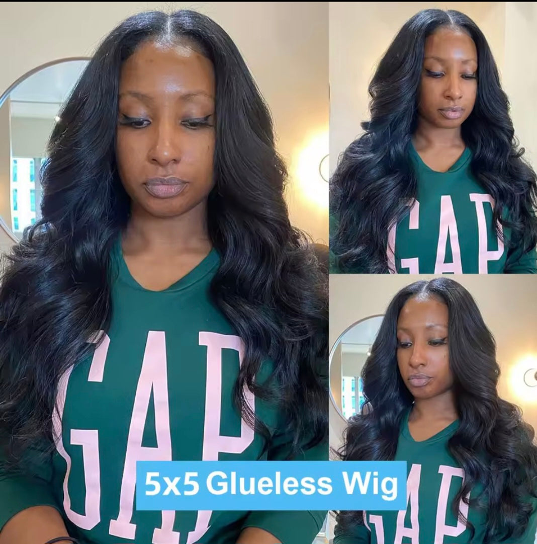 30 34 Inch Glueless Body Wave 5x5 Lace Closure Wig Human Hair 13x4 Lace Frontal Wig Transparent Brazilian Remy For Women No Glue