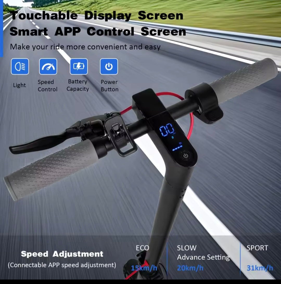 ES80/M365 X1 Electric Scooter 36V 10.5Ah 500W Motor 35KM Long Range 31KM/H 8.5Inch Solid Tires Foldable Smart APP EScooter